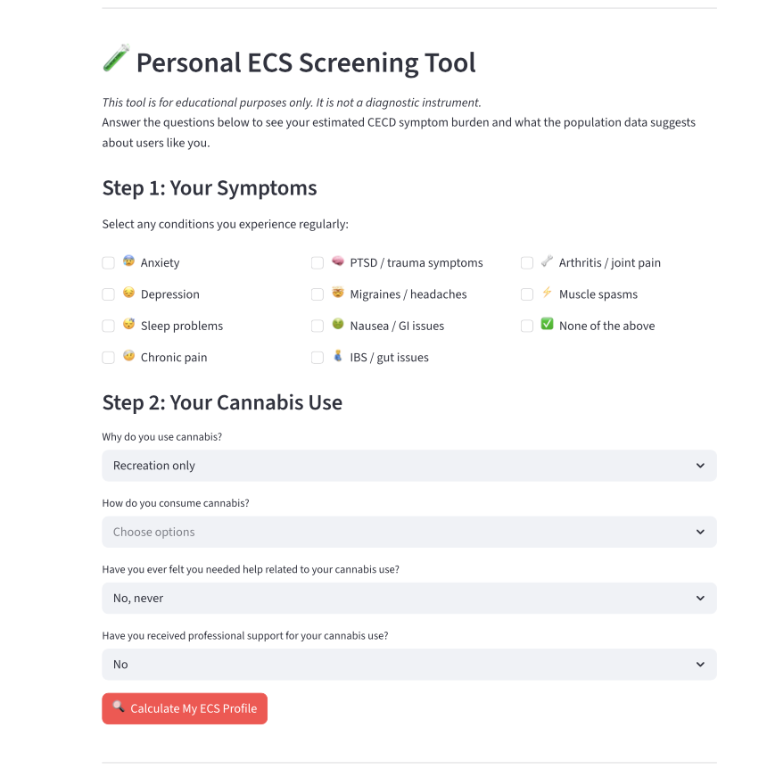 Personal ECS Screening Tool